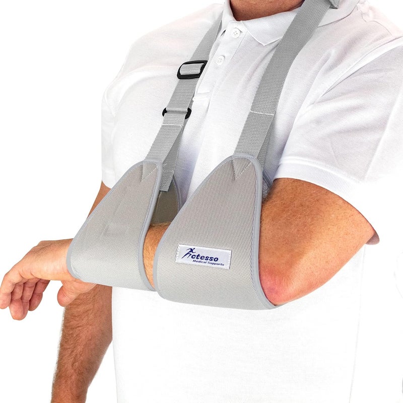 Actesso Web Medical Arm Sling Designed to immobilise and stabilise the arm wrist and shoulder following injuries or for a broken arm and cast support Large - Image 1