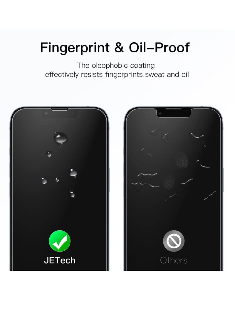 جي تيك واقي شاشة بتغطية كاملة لهاتف آيفون 14 ، جراب من الزجاج المقوى ودود عالي الدقة - Image 3