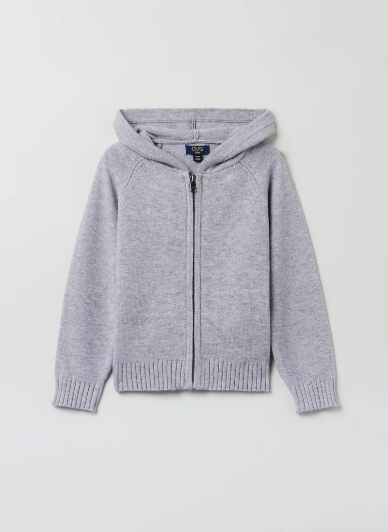 Ovs Ovs Girls Zip Through Knit Hooded Cardigan