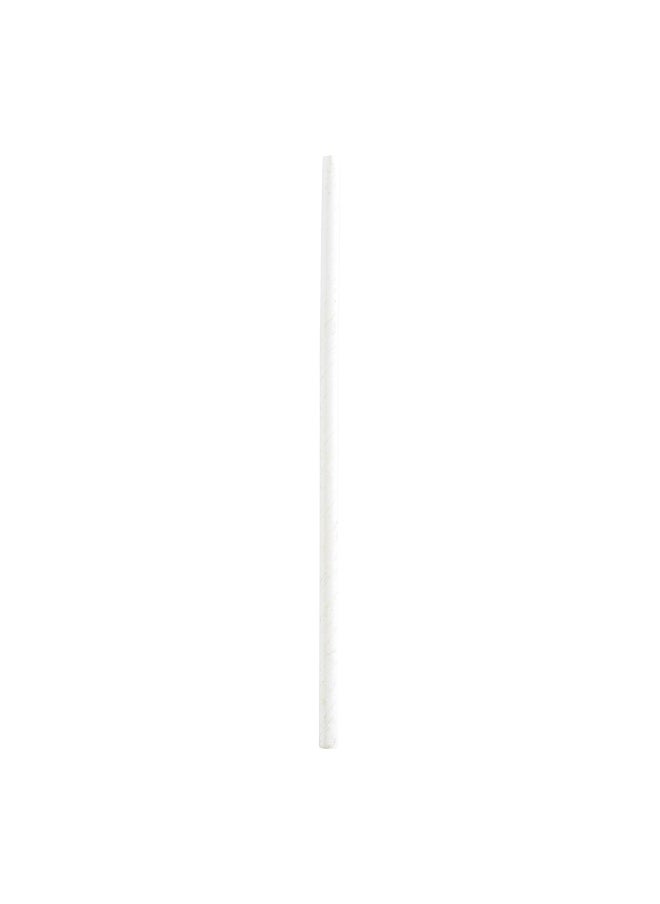Restaurantware Durable Paper Straws, Paper Drinking Straws - White - For Holidays, Birthdays, Weddings, Showers or Everyday - 7.8" - 1000ct Box  - Image 1