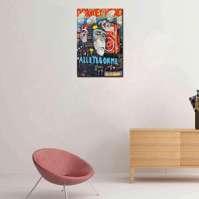 Tucocoo Graffiti Canvas Art - Monkey and Radio - Image 2