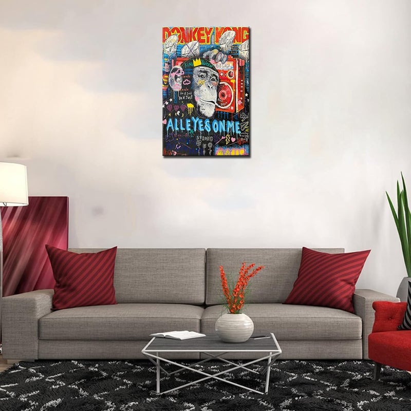 Tucocoo Graffiti Canvas Art - Monkey and Radio - Image 4