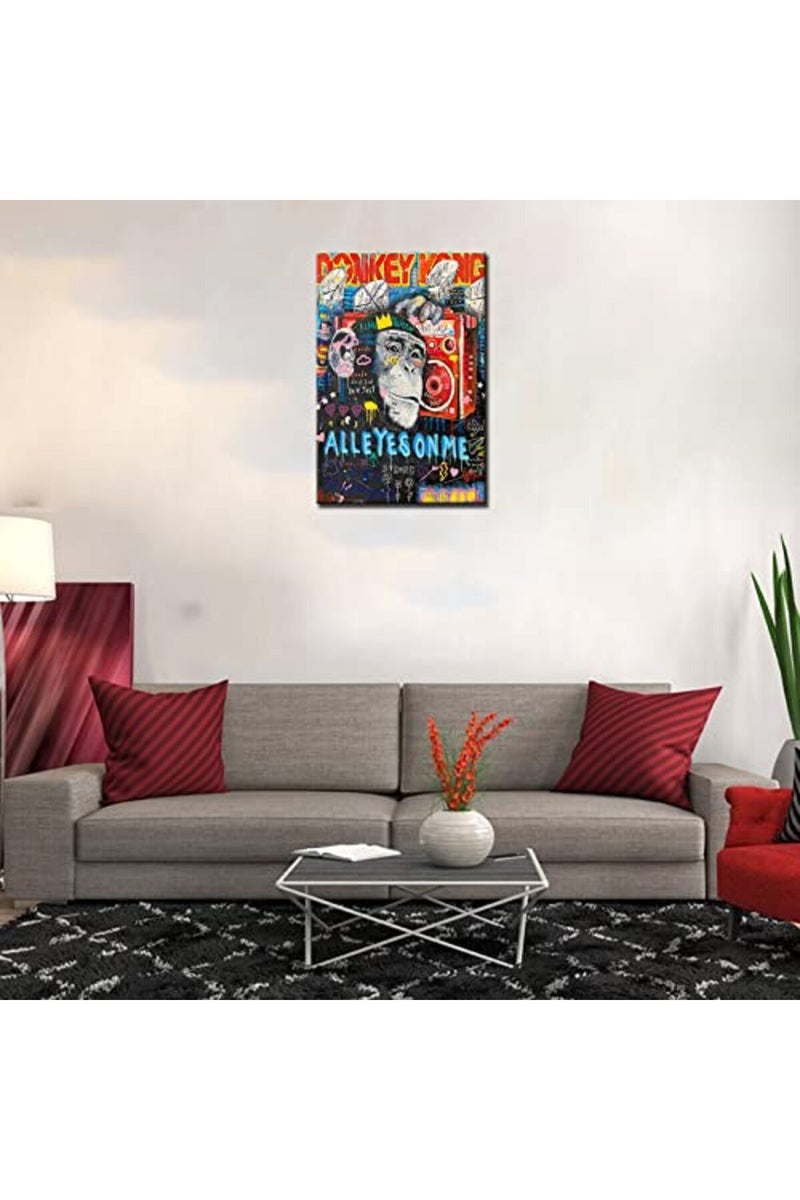 Tucocoo Graffiti Canvas Art - Monkey and Radio - Image 4