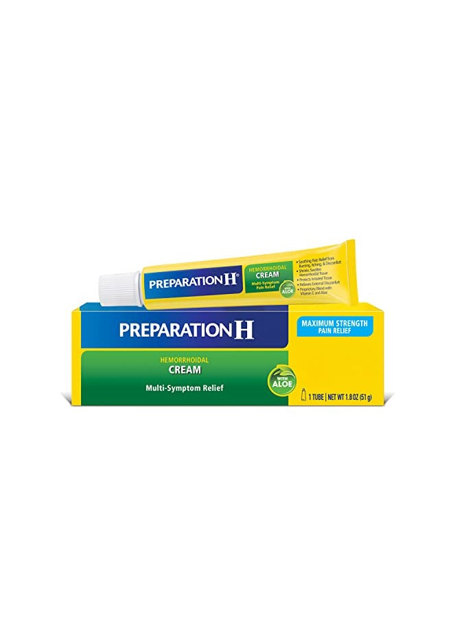 Preparation H Preparation H Hemorrhoid Cream with Aloe for Multi-Symptom Relief - 1.8 Oz Tube  - Image 1