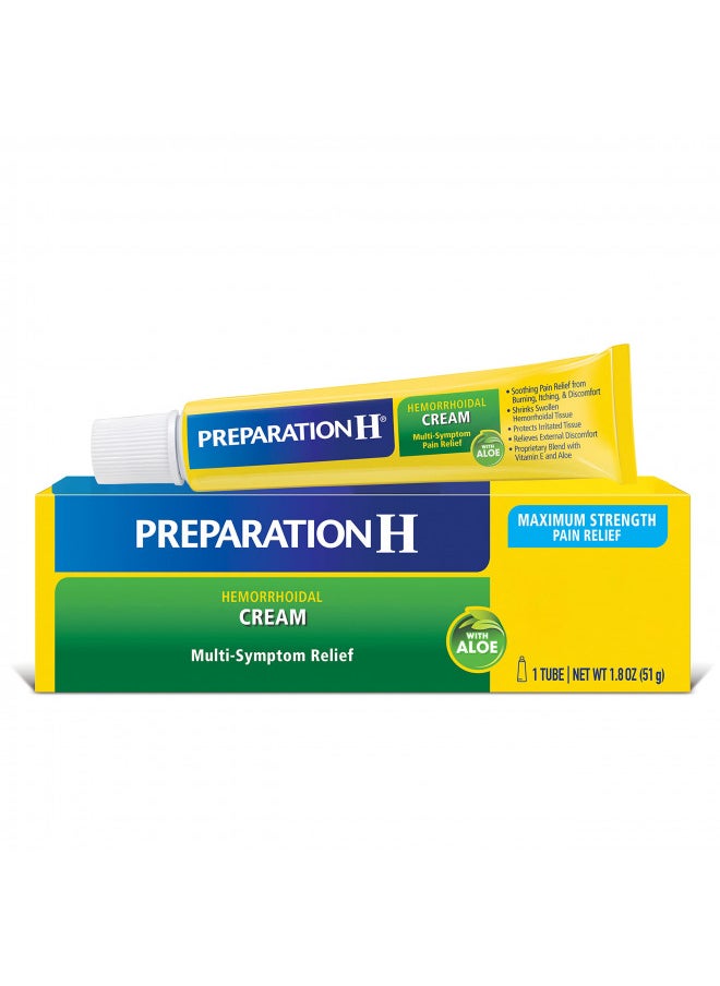 Preparation H Preparation H Hemorrhoid Cream with Aloe for Multi-Symptom Relief - 1.8 Oz Tube  - Image 2