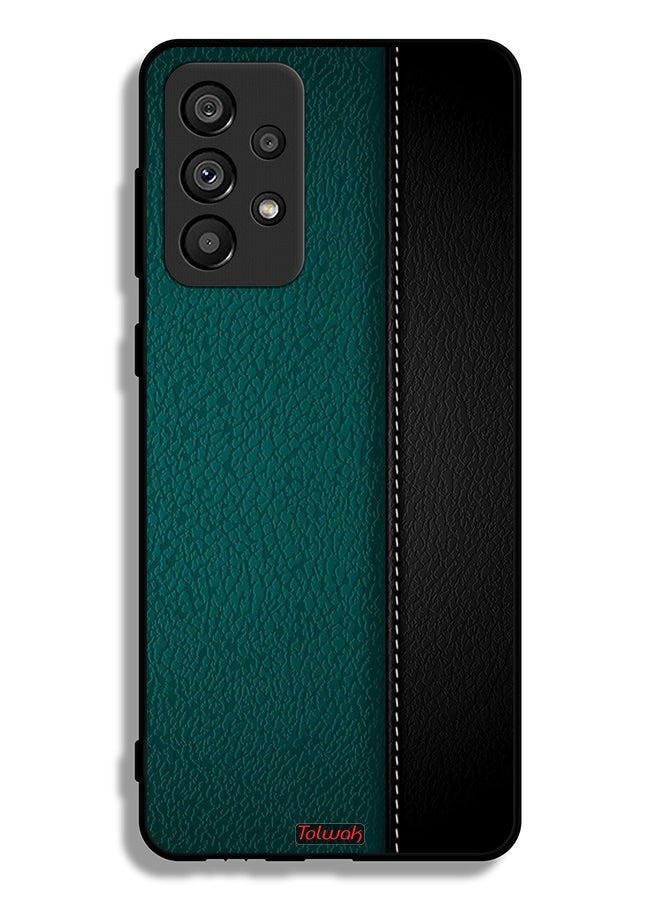Tolwak غطاء حماية لجهاز سامسونج جالاكسي A73 5G بنمط جلد - Image 1