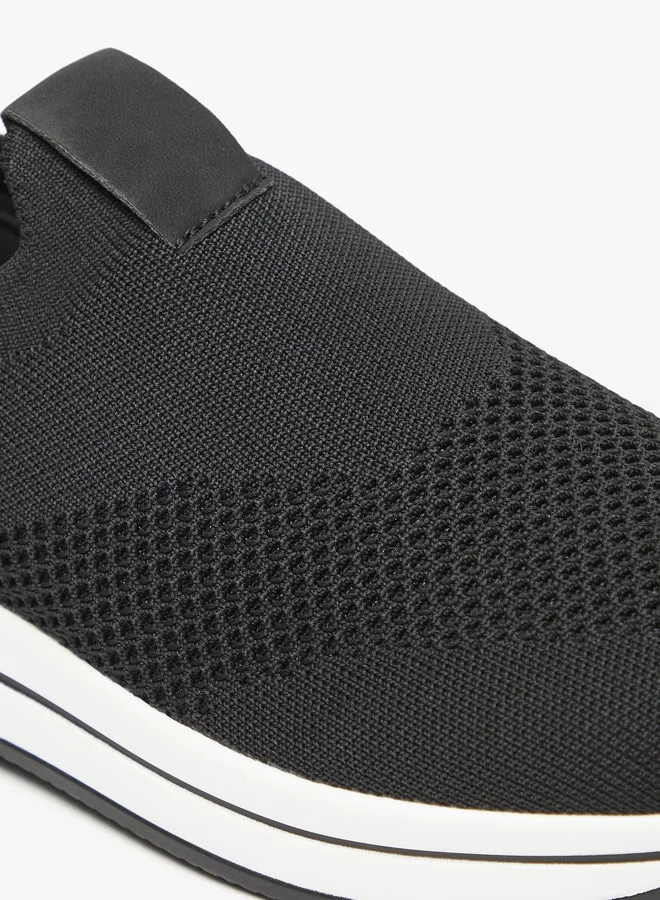 Celeste Women Textured Slip On Sneakers