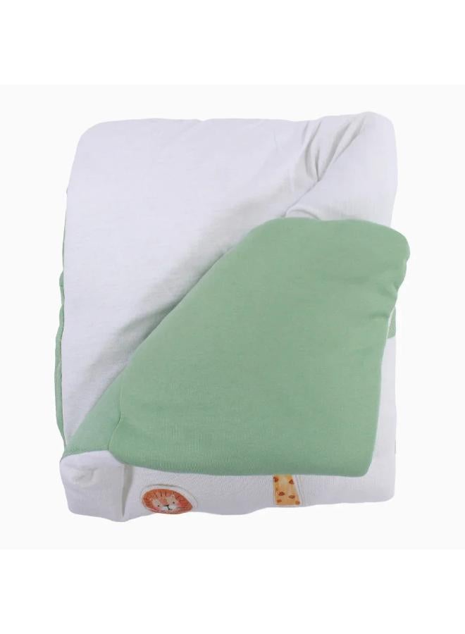 Berceau Baby Cotton Duvet - Off-White Safari Design - Image 2