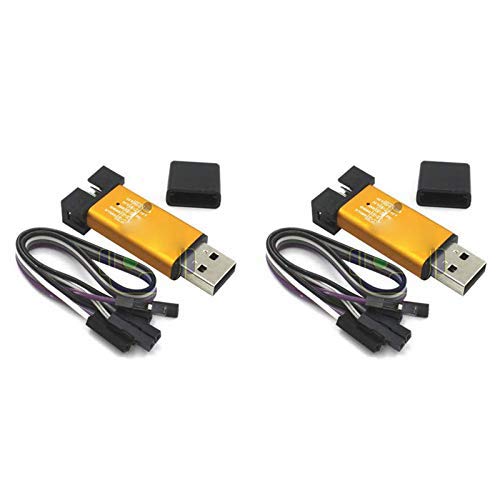 DEVMO 2PCS ST-Link V2 Mini Metal Shell STM8 STM32 Emulator Downloader Programming Unit M267 - Image 1