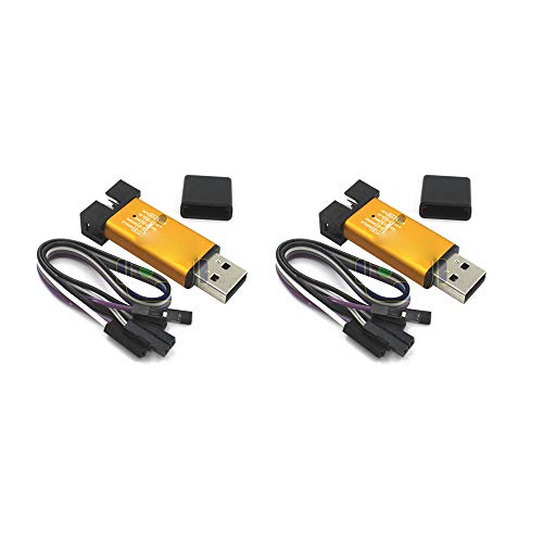 DEVMO 2PCS ST-Link V2 Mini Metal Shell STM8 STM32 Emulator Downloader Programming Unit M267 - Image 2