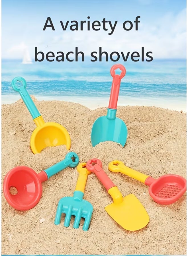 DAT Beach Toy Set for Kids | Bucket + Watering Can + Shovels & Molds | Smooth No-Burr Edges | Multicolor | Sand & Water Play for Beach, Pool & Backyard - Image 5