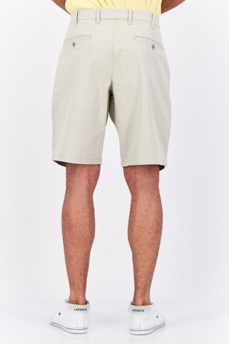 GAP Men Plain 10 Inseam Chino Shorts, Stone  - Image 2