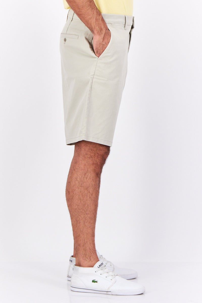 GAP Men Plain 10 Inseam Chino Shorts, Stone  - Image 4