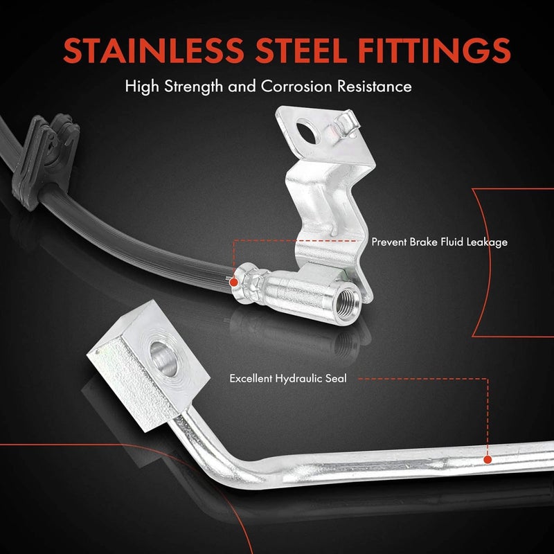 A-Premium Front Driver Brake Hydraulic Hose for Ford and Lincoln - Image 4