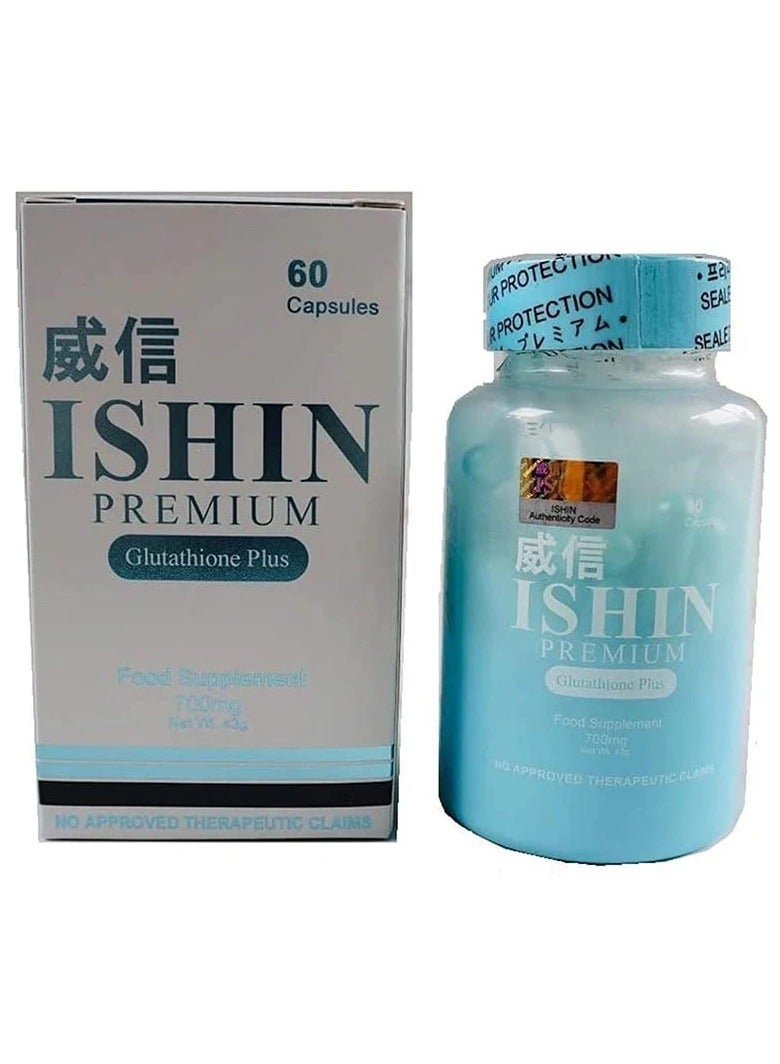 ISHIN Premium Glutathione Whitening Capsules 60 Capsules