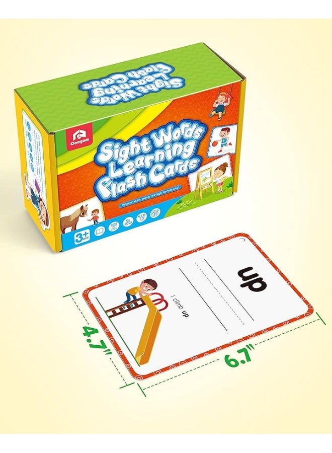 Coogam Sight Words Kids Learning Flash Cards, 250 Dolch Word Game Reading Vocabulary Card Montessori Toy for Kindergarten Preschool 3 4 5 Years Old Toddlers - Image 2