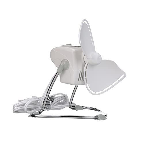 Caframo Chinook, 2-Speed Desk Fan, Cage Free, Easy To Clean Soft Blades, Canadian Made, 8.8" Blade, 707CHWBX, White - Image 2