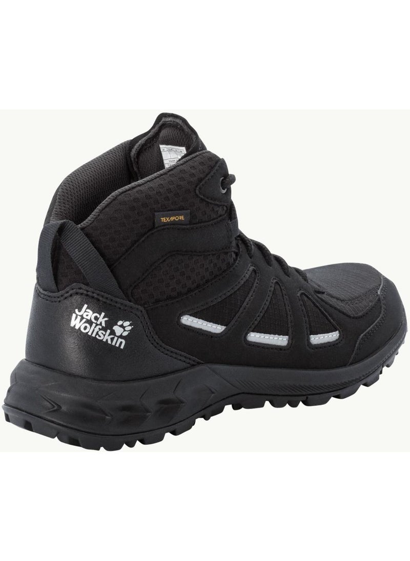 Jack Wolfskin 4051331 Woodland 2 Texapore Mid W Black/grey Women's Outdoor Boots  - Image 3
