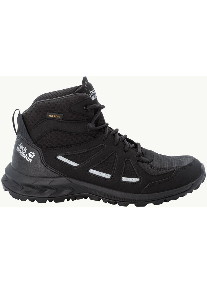 Jack Wolfskin 4051331 Woodland 2 Texapore Mid W Black/grey Women's Outdoor Boots  - Image 1