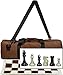 WE Games Tournament Chess Set with Deluxe Brown Canvas Bag Triple Weighted Chess Pieces with 40 inch King Vinyl RollUp Chess Board 20 inches Travel Chess Set for Adults - Image 2
