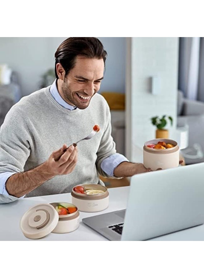 إلترازون Microwaveable Thermal Lunch Box | 3-Tier Stackable Stainless Steel Food Container with Insulated Bag | Leakproof, Portable & Reusable Bento Box for Adults & Kids | Keeps Food Hot or Cold for Hours - Image 2