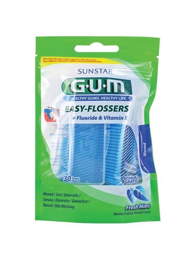 Butler Gum Easy Flossers Waxed Fresh Mint 890M