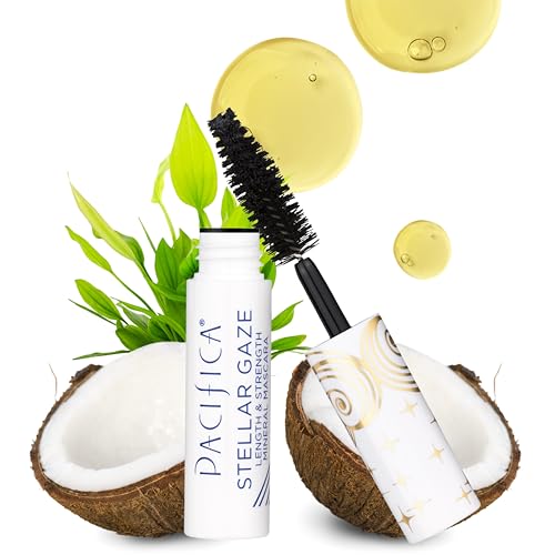 Pacifica Mini Stellar Gaze Mascara Supernova Black Trial Size Length Strength Mineral Mascara TravelFriendly Vegan Ophthalmologist Tested