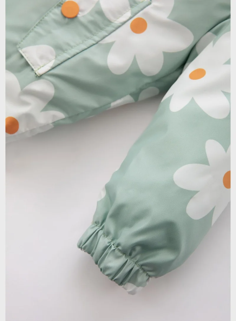 DeFacto Kids Floral Print Hoodie