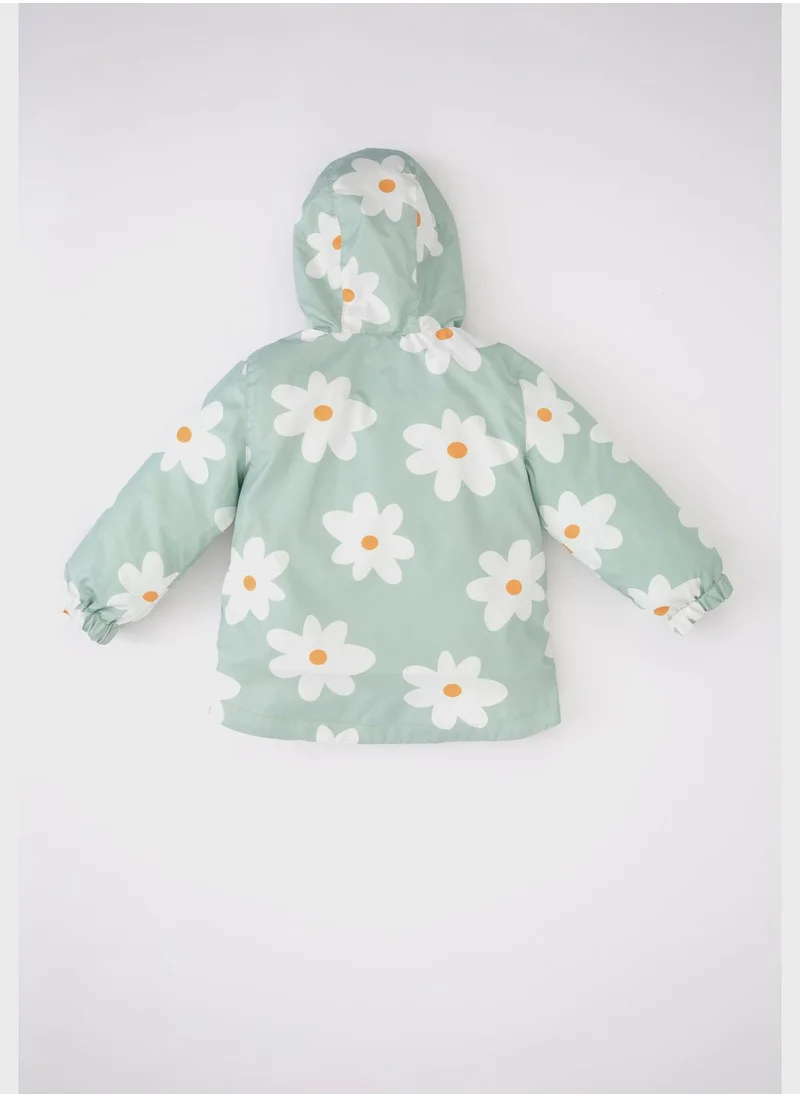 DeFacto Kids Floral Print Hoodie