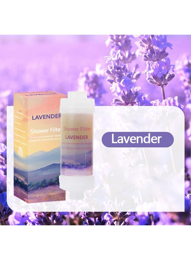 الإيمان بالعاطفة مرشح دش,مرشحات دش العطر,مرشحات دش مع العلاج بالروائح,فيتامين C مرشح دش,تخفيف المياه الصلبة,إزالة الكلور والفلوريد,العناية بالبشرة والشعر (اللافندر)  - Image 5