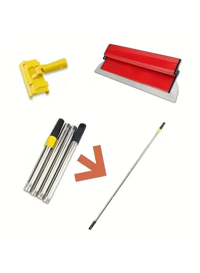 47.24 Inch Extension Rod 1 Leveling Tool 1 Clip Drywall Skimming Blade Kit For Smoothing Walls - Image 1