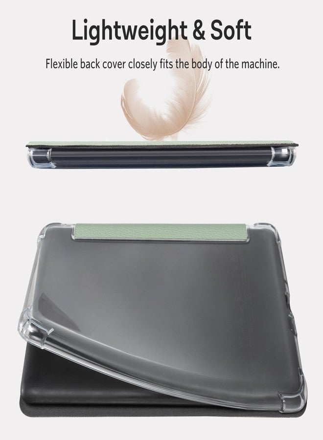 كوباك جراب CoBak لجهاز Kindle Paperwhite الجيل الثاني عشر 2024 (7 بوصة) وKindle Colorsoft Signature Edition (7 بوصة) - غطاء جديد من جلد البولي يوريثان وغطاء خلفي شفاف ناعم من السيليكون مع ميزة السكون التلقائي - Image 3