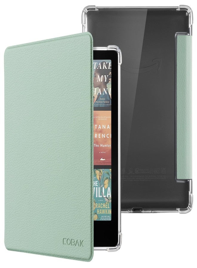كوباك جراب CoBak لجهاز Kindle Paperwhite الجيل الثاني عشر 2024 (7 بوصة) وKindle Colorsoft Signature Edition (7 بوصة) - غطاء جديد من جلد البولي يوريثان وغطاء خلفي شفاف ناعم من السيليكون مع ميزة السكون التلقائي - Image 1