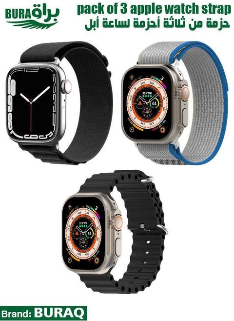 Apple Watch Band Strap For Apple Watch Ultra 2/Ultra 49mm, Series 10 46mm, 9/8/7 45mm, SE2/SE/6/5/4 44mm, 3/2/1 42mm