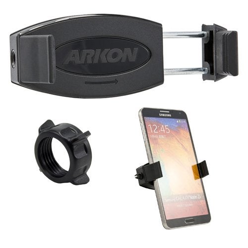 ARKON Mounts Mobile Grip 2 Universal Phone Holder, 3rd Party Compatible, Fits Phones up to 3.5", Reinforced Composite, Compatible with iPhone, Galaxy, Pixel & More - Image 1