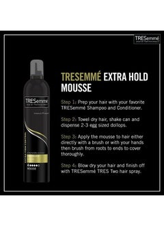 Mousse Tres Extra Hold, Extra Firm Control Mousse, Frizz Control with Flexible Feel, Hair Styling Mousse, Styling Foam for All Hair Types, Humidity Resistant, 2 pack - 10.5 oz each - pzsku/ZD63A685F6C7A5FE0C03CZ/45/_/1681095439/3b8e7ac8-1c84-4f76-b217-32b3d9c55498