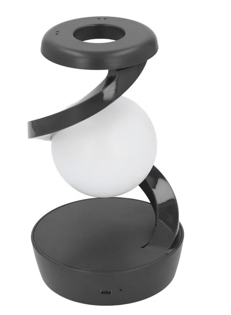TIGER Modern Spiral Bedside Lamp with Innovative 3D Visual Levitation Ball LED Light, Stylish Night Light for Bedroom, Living Room, or Office, Sleek Gray Design, Perfect for Home Decor and Relaxation, Energy-Efficient and Eye-Catching LED Table Lamp - Image 5