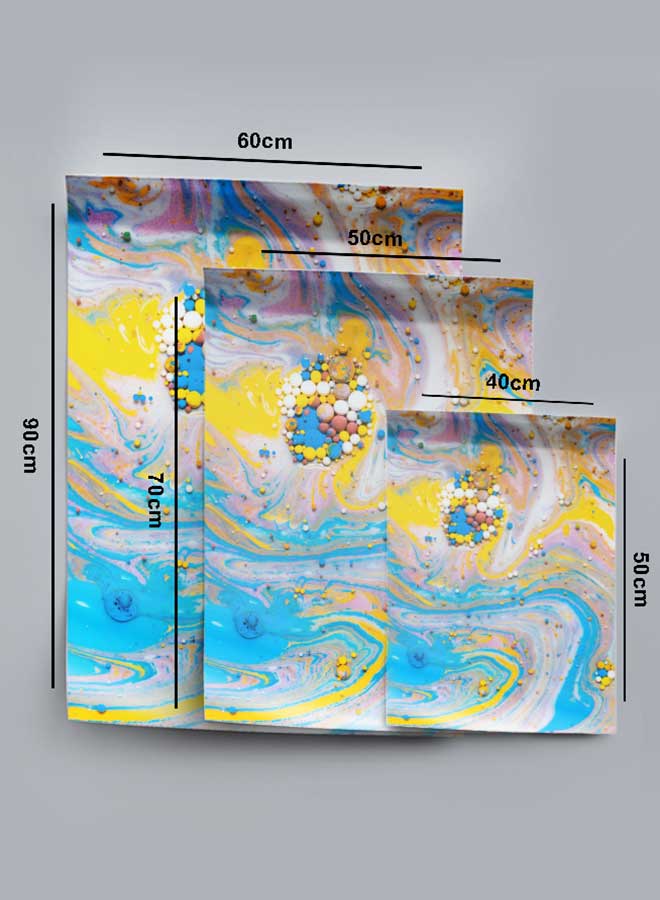 LOWHA Poster Painting Art With Four Separate Pieces Of Double-Sided Stickers Stones In An Abstract Paint For Home Bedroom Living Room And Office Decor - Image 4