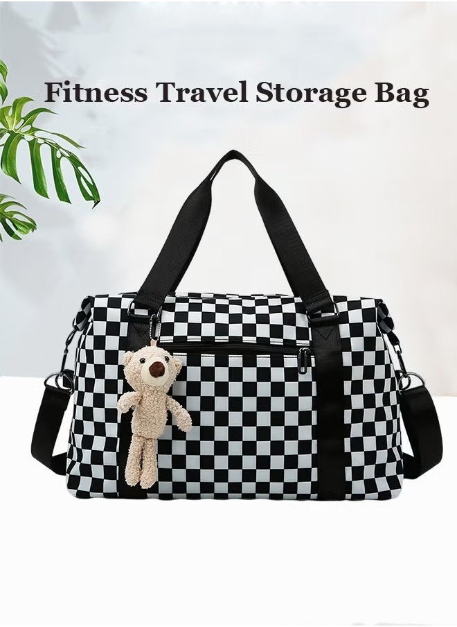 MIXDE Functional Sports Fitness Handbag with Dry and Wet Separation Large Capacity Design Business Trip and Boarding Short Distance Travel Bag  - Image 1