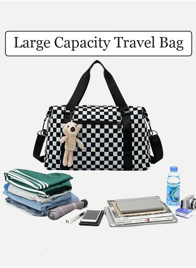 MIXDE Functional Sports Fitness Handbag with Dry and Wet Separation Large Capacity Design Business Trip and Boarding Short Distance Travel Bag  - Image 3