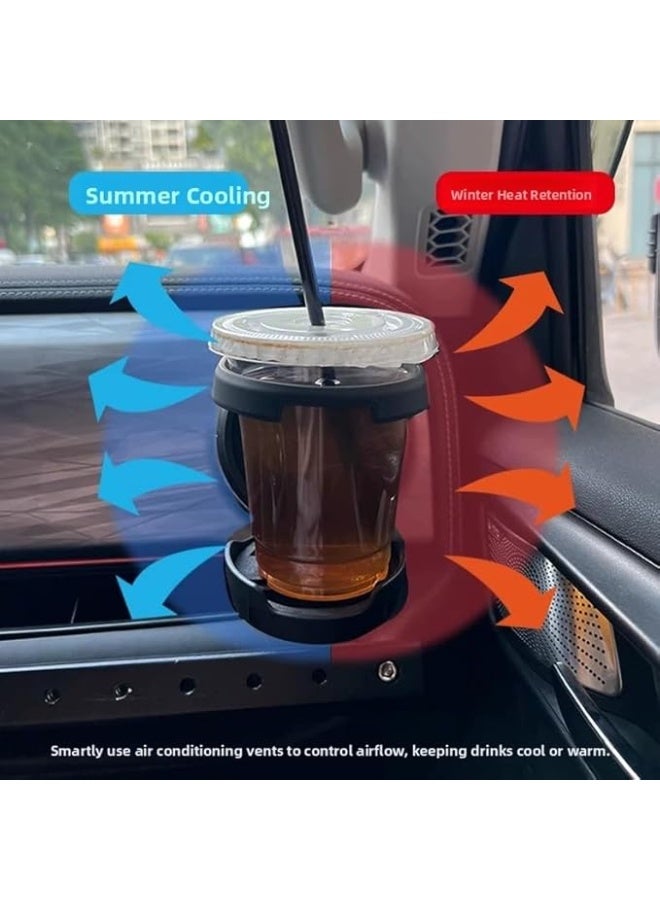 Vierex Car Multifunctional Cup Holder for MINI Cooper F55 F56 F57 & R55–R61 – Air Vent Mounted, Anti-Slip & Anti-Drop Drink Organizer – Durable Premium Car Interior Accessory - Image 3