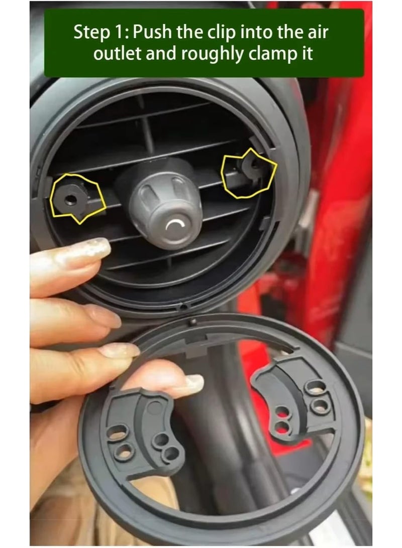 Vierex Car Multifunctional Cup Holder for MINI Cooper F55 F56 F57 & R55–R61 – Air Vent Mounted, Anti-Slip & Anti-Drop Drink Organizer – Durable Premium Car Interior Accessory - Image 5