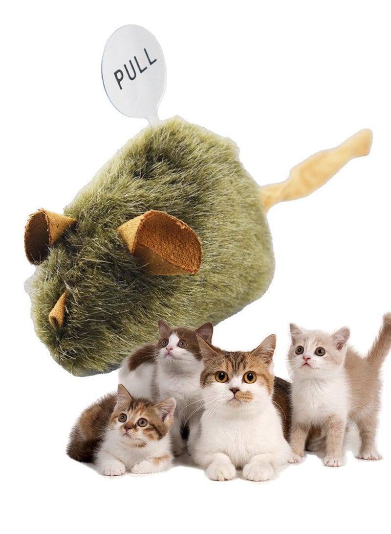 كيدل لعبة قطط محشوة على شكل فأر محاكي للطيور، لعبة تفاعلية للحيوانات الأليفة مقاومة للخدش والعض - Image 1