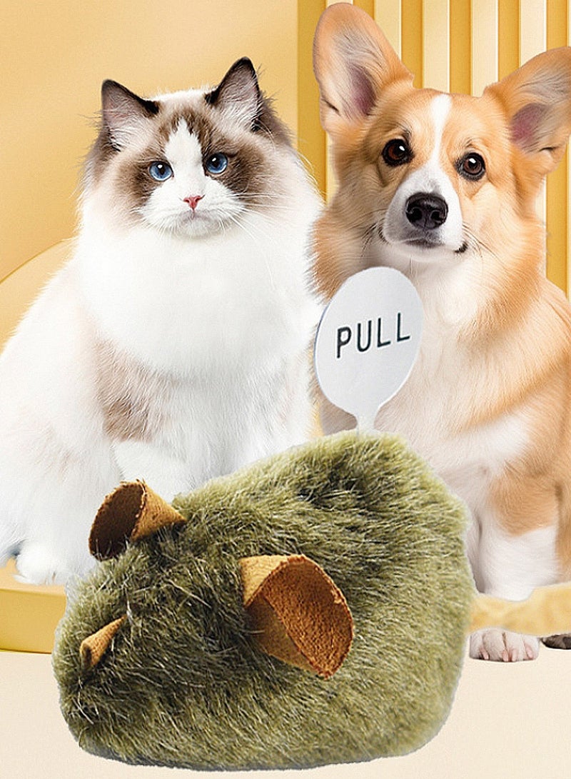 كيدل لعبة قطط محشوة على شكل فأر محاكي للطيور، لعبة تفاعلية للحيوانات الأليفة مقاومة للخدش والعض - Image 2