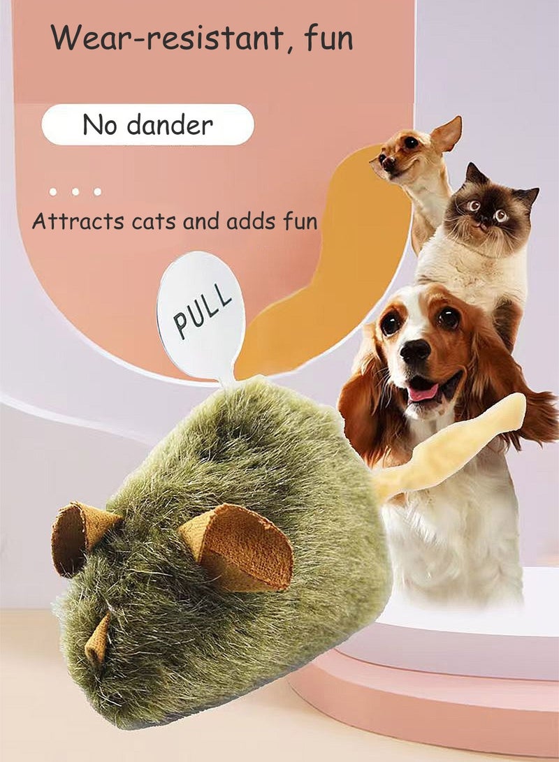 كيدل لعبة قطط محشوة على شكل فأر محاكي للطيور، لعبة تفاعلية للحيوانات الأليفة مقاومة للخدش والعض - Image 4