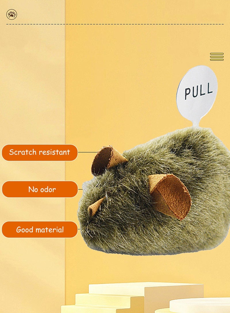 كيدل لعبة قطط محشوة على شكل فأر محاكي للطيور، لعبة تفاعلية للحيوانات الأليفة مقاومة للخدش والعض - Image 5