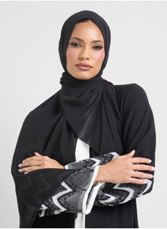 Khizana Sleeve Patterned Abaya & Sheila  - Image 4