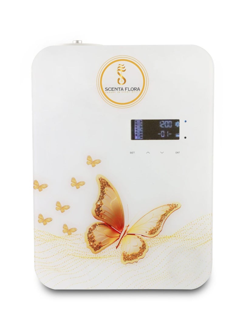 Scenta Flora SCENTIQUE MEDIUM Scent Diffuser - Aromatherapy Device, Elegant Design, Mobile App Controlled, Large Area Coverage (White)  - Image 1