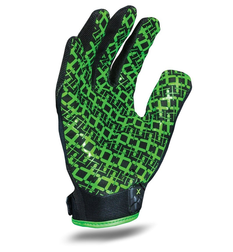 Ironclad EXO Motor Grip Glove, Work Gloves, Silicone-Infused Grip, (1 Pair), EXO2-MGG-03-M,Black & Green - Image 2