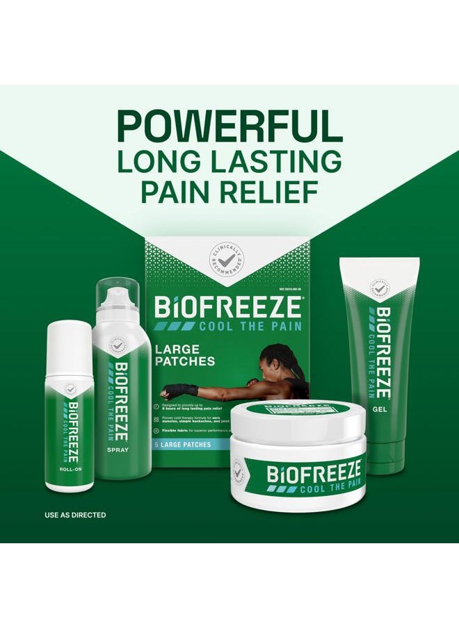 Biofreeze - 13451 Roll-On Pain-Relieving Gel, 2.5 FL oz, Green Topical, Arthritis, Strains, Bruises, & Sprains - Image 1